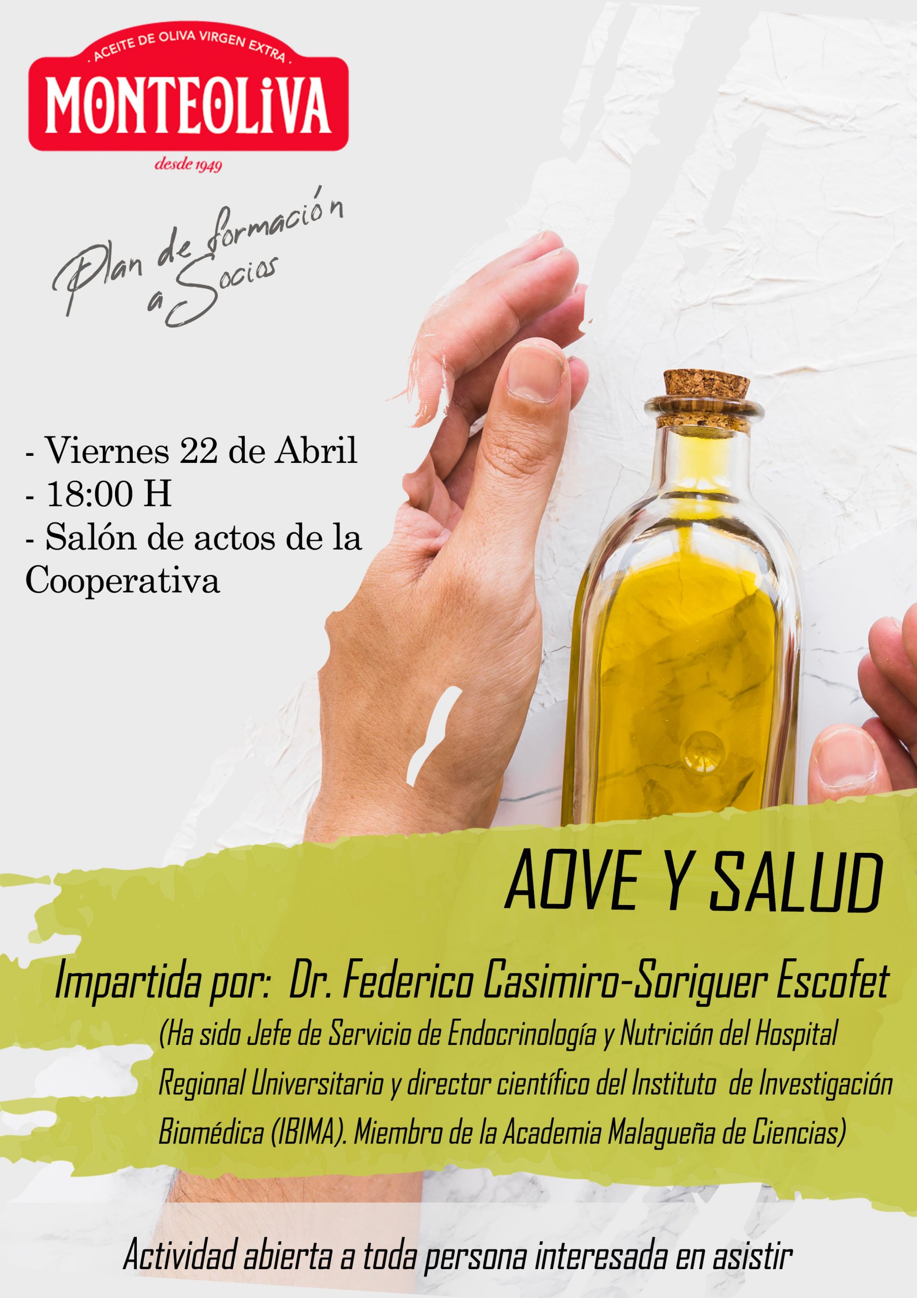 Conferencia sobre «Aceite de Oliva y Salud»